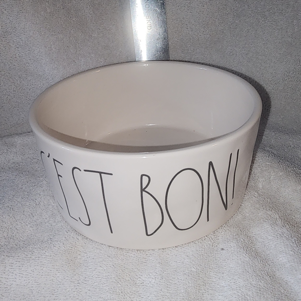 C'est Bon Cream Ceramic Bowl